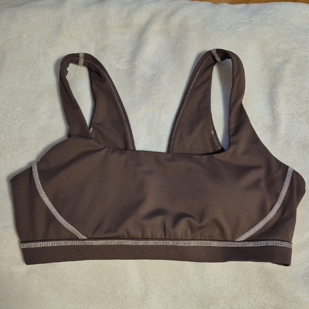 Aerie Chocolate Sports Bra - L
